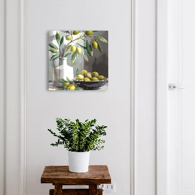 Olive green Key box for wall