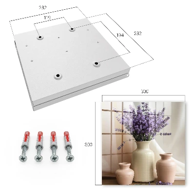 Flowers in a vase Key cabinet