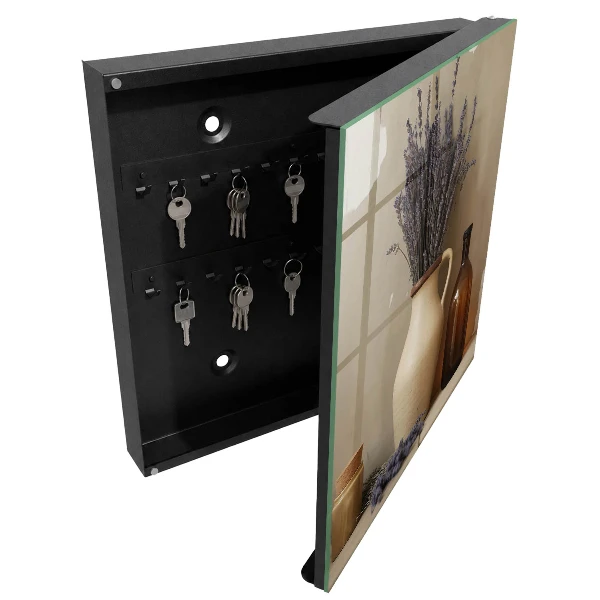 Lavender in a vase Key box for wall