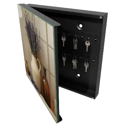 Lavender in a vase Key box for wall