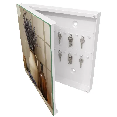 Lavender in a vase Key box for wall