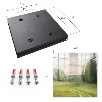 Idyllic landscape Key box for wall