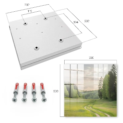 Idyllic landscape Key box for wall