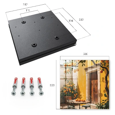 Orange patio Wall mounted key box