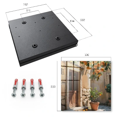 Orange retreat Key box for wall