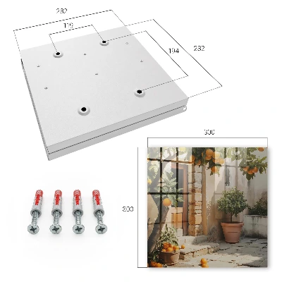 Wall mounted key box orange garden design