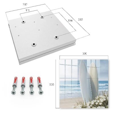 Beach relaxation Wall mounted key box