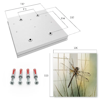 Dragonfly nature wall-mounted key box with a nature-inspired dragonfly design