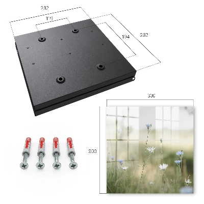 Delicate flowers Wall mounted key box