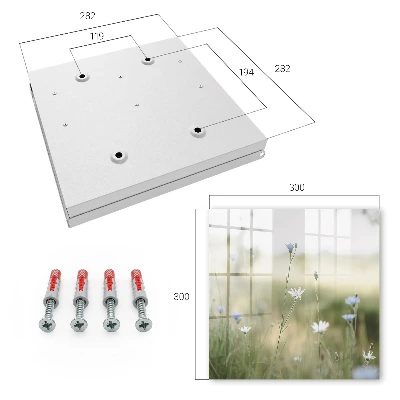 Delicate flowers Wall mounted key box