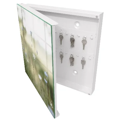 Wall mounted key box with delicate flowers design