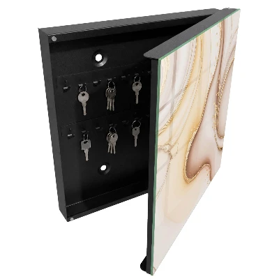 Beige waves Key box for wall
