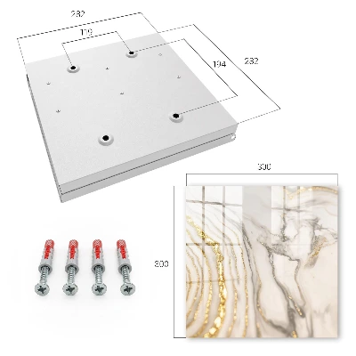 Marble veins Key cabinet