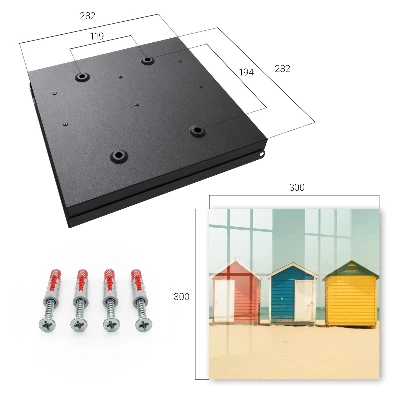 Colorful houses Wall mounted key box