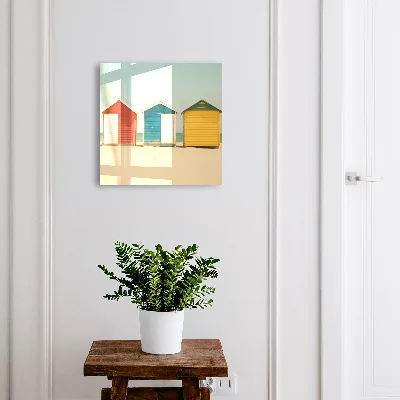 Colorful houses Wall mounted key box