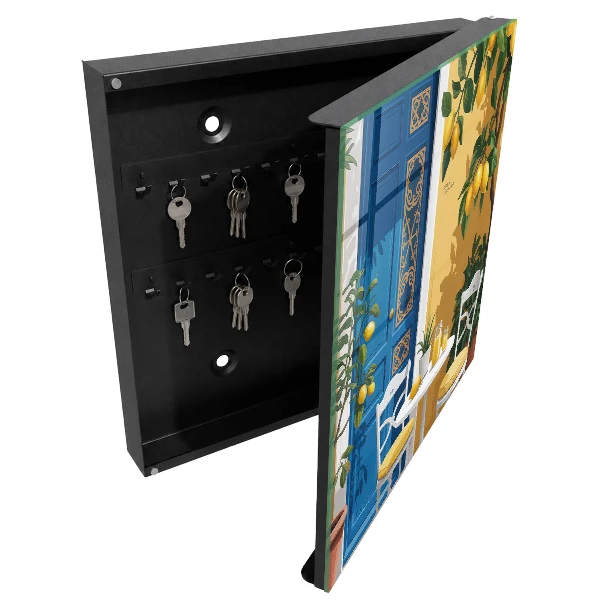 Wall mounted key box summer garden design