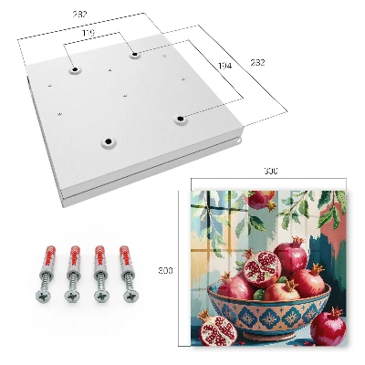 Fruit motif Key box for wall