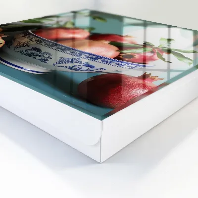 Navy blue fruits Wall mounted key box