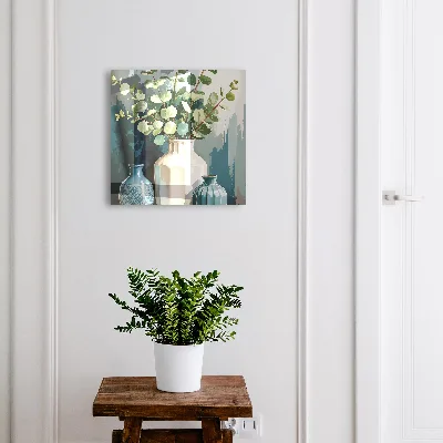 Vases and leaves Key box for wall