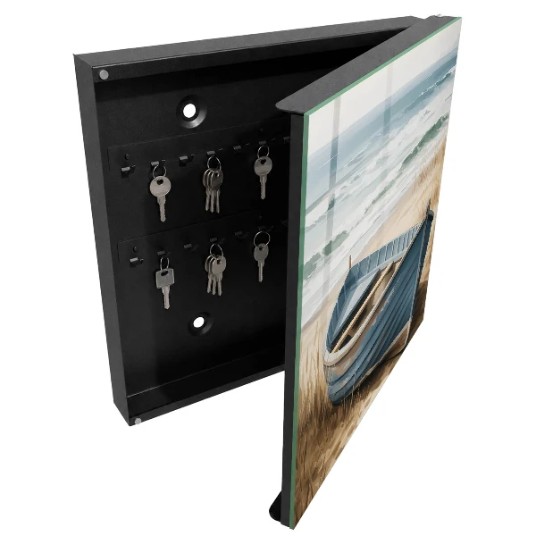 Beach boat key box for wall