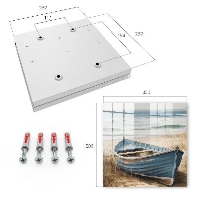 Beach boat Key box for wall