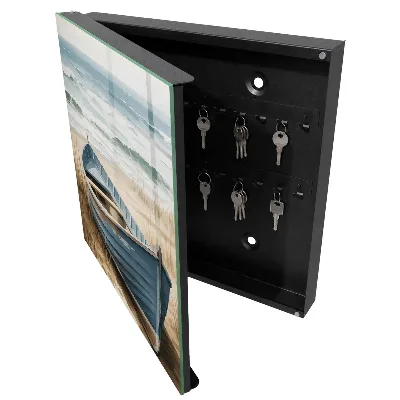 Beach boat Key box for wall