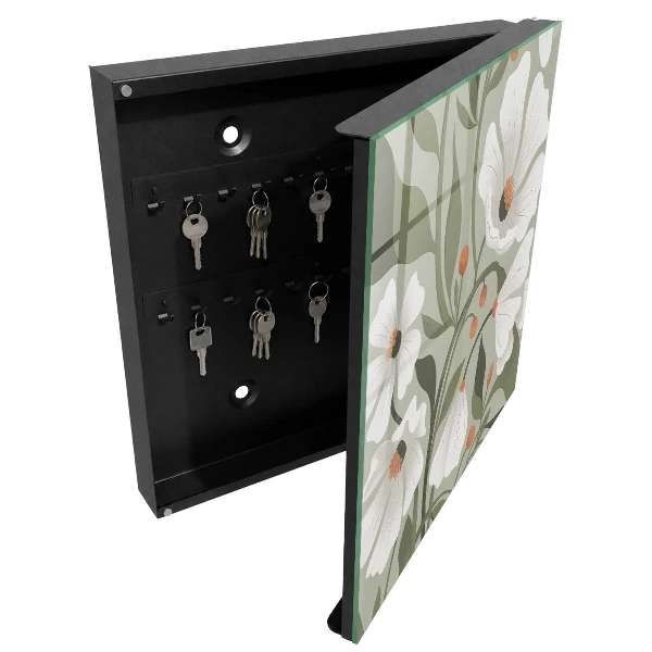 Beige flowers Key cabinet