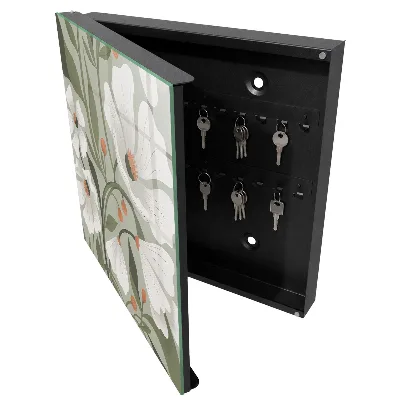 Beige flowers Key cabinet