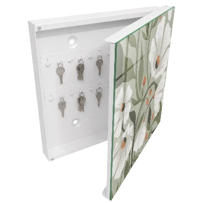 Beige flowers Key cabinet