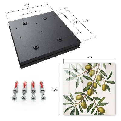 Olives on a branch Key cabinet
