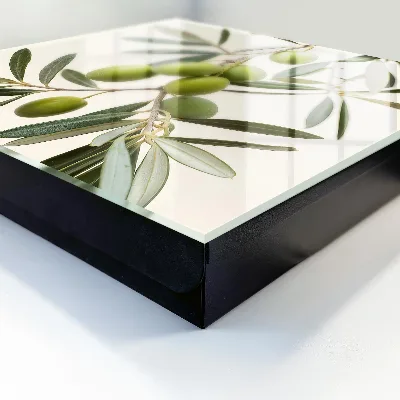 Branch with olives Key box for wall