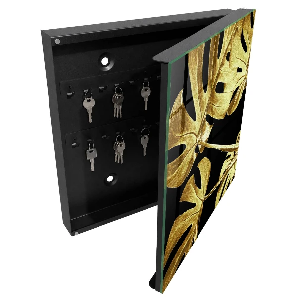 Monstera leaves Wall mounted key box