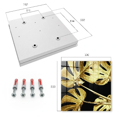 Monstera leaf wall-mounted key box with a decorative Monstera leaf design