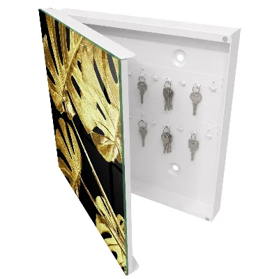 Monstera leaves Wall mounted key box