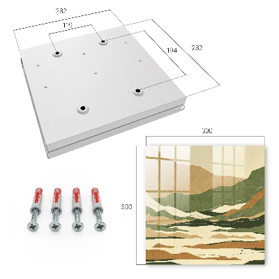 Mountain peace Key box for wall