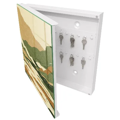 Mountain peace Key box for wall