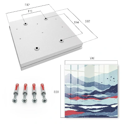 Blue waves Wall mounted key box