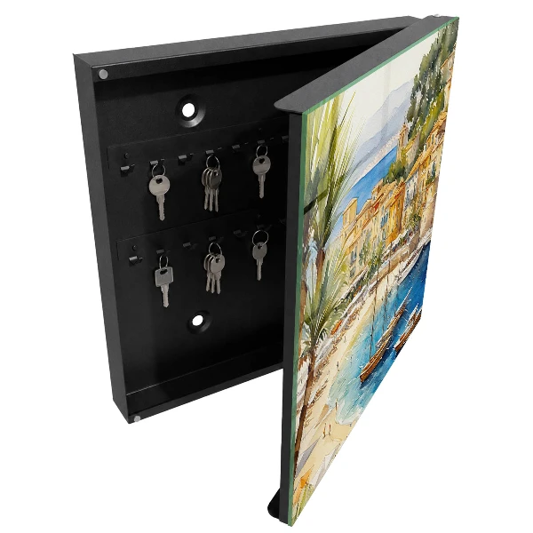 Coastal landscape Key box for wall