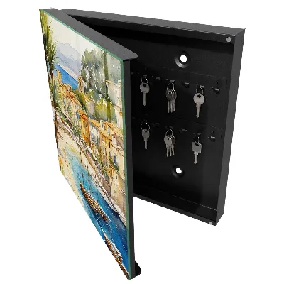 Coastal landscape Key box for wall