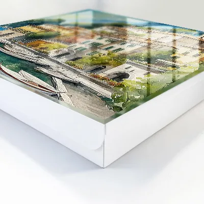 Italian landscape Wall mounted key box