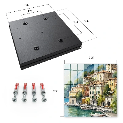 Italian landscape Wall mounted key box