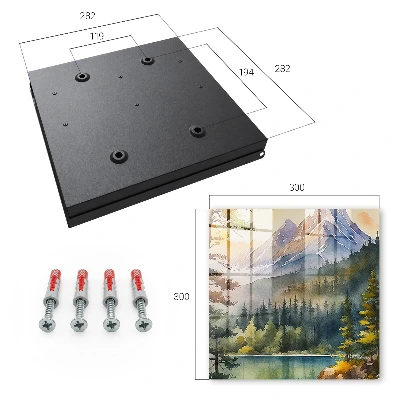 Mountain landscape Key cabinet