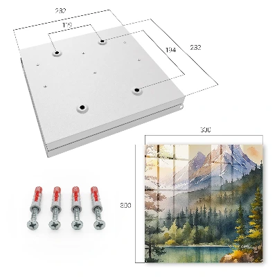 Mountain landscape Key cabinet
