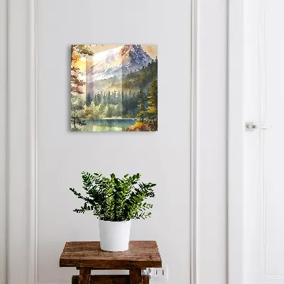 Mountain landscape Key cabinet
