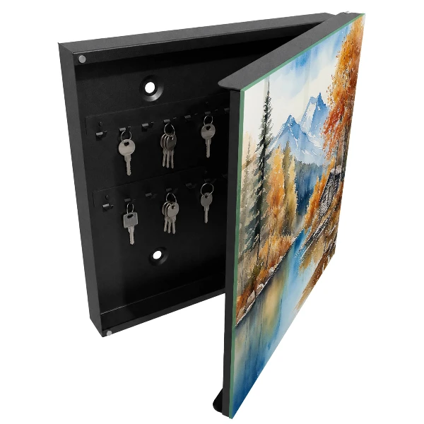 Mountain autumn Key box for wall
