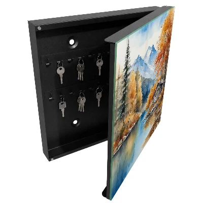 Mountain autumn Key box for wall