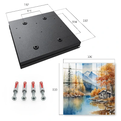 Mountain autumn Key box for wall