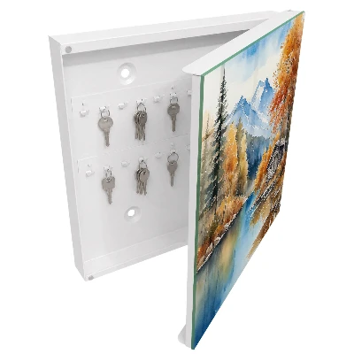 Mountain autumn Key box for wall