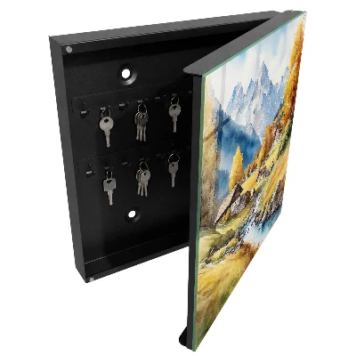 Mountain peace Wall mounted key box