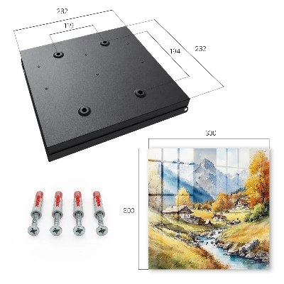 Mountain peace Wall mounted key box